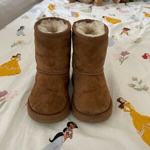 UGG Tan Kids Boots with Cream Lining